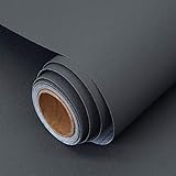 Decoroom Papier Adhesif pour Meuble Gris Foncé 30 ×
