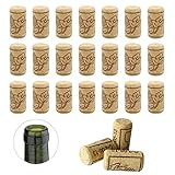 24 Pièces Bouchon de Liège Naturel pour Bouteille de