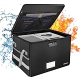 Boîte de rangement pour documents avec cadenas Résistant