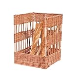 e-wicker24 Panier à baguettes en osier Jaune miel 45