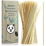 LIVAIA Brochettes en Bambou pour Barbecue : 200x brochettes
