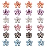 Lot de 24 mini barrettes à cheveux en forme de fleur