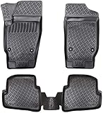 Elmasline Lot de tapis en caoutchouc design 3D, pour