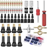 Ysimple 61 Pièces Kit Démonte Valve de Pneu,Valve Core