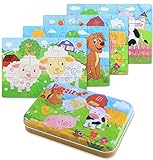 BBLIKE Jouet Puzzle en Bois pour Enfants, 4 Niveaux