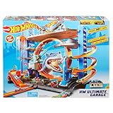Hot Wheels City Méga Garage, coffret de jeu pour petites