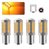 4 X 1156BAU15S PY21W LED Ampoule Ambre Jaune Super
