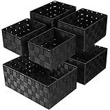 Panier Rangement 34,4cm, Lot de 6 Paniers et Boîtes