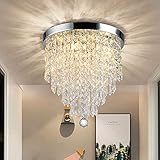Depuley Lampe de Plafond Lustre Cristal K9 Design Moderne,