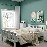 ModernLuxe - Lit simple / double en bois avec sommier