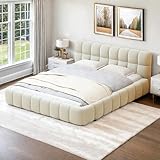 UnboxGermany Lit Double capitonné 140 x 190 cm avec