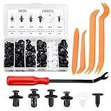 100 Pièces Rivet Clips Plastique Rivets Plastiques