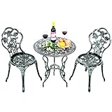Costway Ensemble Table de Bistrot Table et 2 Chaises