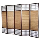 Paravent Japonais séparateur de pièce en Bois avec