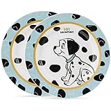 Egan Lot de 2 assiettes en porcelaine Bleu ciel 19