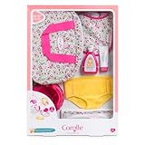 Corolle - Coffret Accessoires à Langer Fleuri, 7 Accessoires,