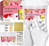 Tonsooze Kit de Moulage Main Couple Empreinte 3D Adultes