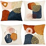 YCOLL Housse Coussin 40x40 Lot de 4 Coussins Décoratifs