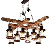 XinZe Suspension En Bois Antique Suspension Vintage