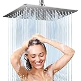 Tete de douche Pluie Carré en Acier Inox 30CM - Haute