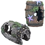 WDDT Décorations d'Aquarium, 2 Pièces Aquarium Ornement