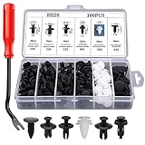 LCOUACEO 100 Pièces Rivet Clips Plastique Clips d'Aile