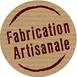 40 étiquettes autocollantes "Fabrication Artisanale".