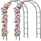 Deuba 2X Arche de Jardin 240x140x37cm Support pour