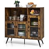 COSTWAY Meuble de Rangement, Buffet Industriel avec