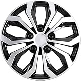 Enjoliveurs Denver silver/black 15'' (Boîte de 4)