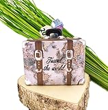 MC Trend Tirelire en forme de valise avec cartes postales