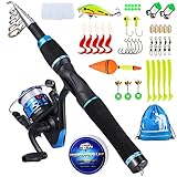 Sougayilang, canne à pêche télescopique avec moulinet