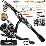 Yaskyly 2.1M Ensemble de Canne à Pêche Télescopique