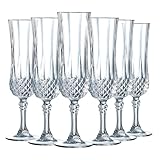 Cristal d'Arques Paris - Collection Longchamp - 6 flûtes