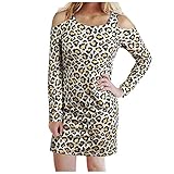 JXXYDXY Cocktail pour Femme Manches Longues Robe D'été