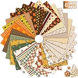 Tatuo 30 Pièces 10 x 10 Pouces Tissu en Coton Imprimé