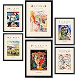 Nacnic Lot de 6 affiches Picasso et Matisse. Le siècle