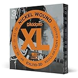 D'Addario EXL110-3D Cordes en nickel pour guitare électrique