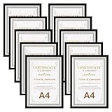Giftgarden Ensemble de 10 Cadres A4 Noir, Cadre photo