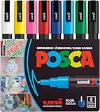 POSCA - Mitsubishi Pencil - 8 Marqueurs PC3M - Pointe