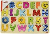 Goki - 2041624 - Puzzle En Bois - Alphabets - 26 Pièces