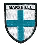 Patche Patch Ecusson Marseille Thermocollant Blason