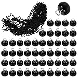 Swpeet Garniture tressée noire de 18,1 m avec boucle