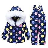 Bébé Filles Hiver Combinaison de Neige Ski Encapuchonné