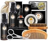 Kit de Barbe Homme Complet Coffret Barbe avec Conditionneur