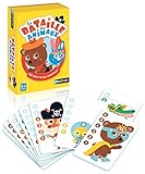 Nathan - La Bataille des Animaux - Jeu de Cartes Simplifié
