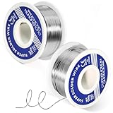 WEFHEF 2 Pcs Fil à Souder 1mm, Rouleau de Étain à Souder,