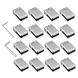 Proster 16 PCS Pinces à verre 11-12mm en Acier Inoxydable