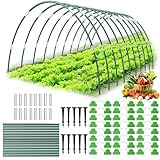 Arceau pour Serre Tunnel, 50 Pièces Arceau de Jardin,