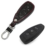Happyit Cas de Couverture de Clé de Voiture en Cuir